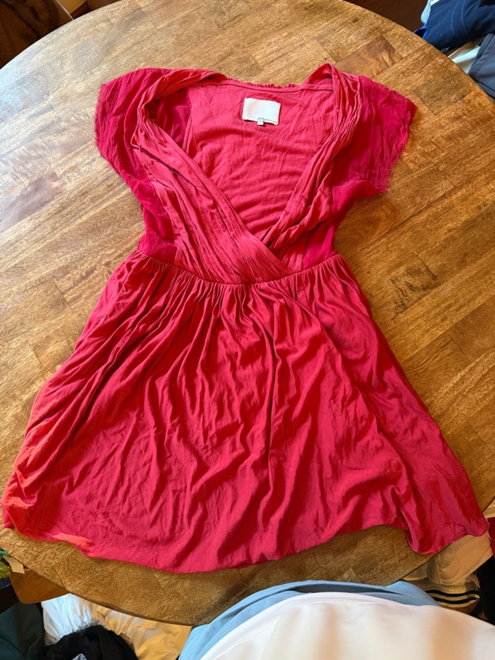 3.1 Phillip Lim Red Scoop Neck Top